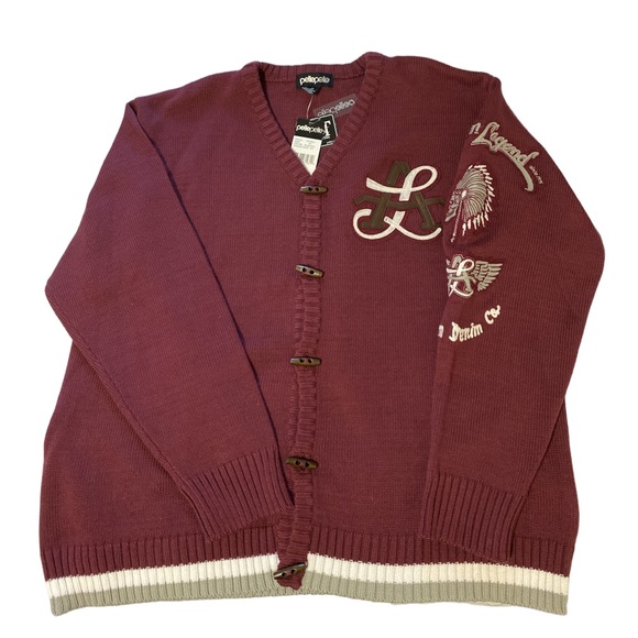 Pelle Pelle Other - Vintage Pelle Pelle Marc buchanan American Legend Cardigan Sweater Jacket SZ 4XL